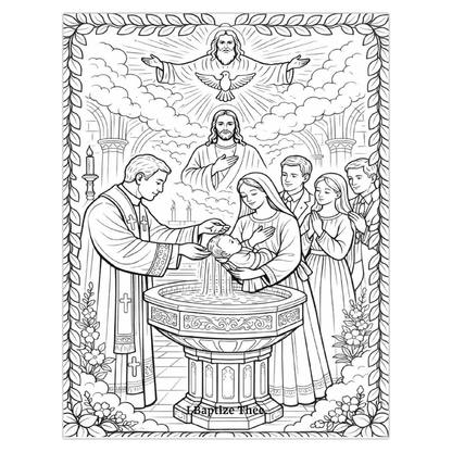 The Seven Sacraments Coloring Book