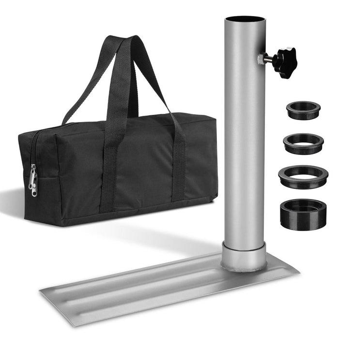 TheLAShop 16"x6" Metal Telescoping Tailgating Flagpoles Tire Stand Image