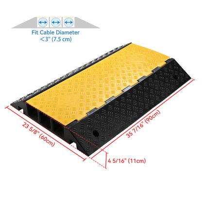 TheLAShop 3-channel Hose Cable Protector Ramp Cover 3" Cables Image