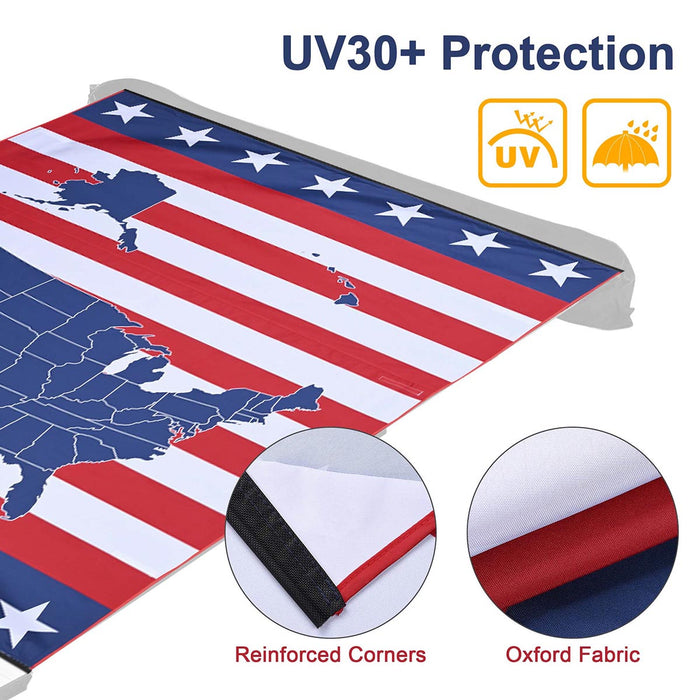 TheLAShop 6' 7" x 8' 2" Car Awning Canopy (6.5'x7.7') UV30+ PU2,000mm Image