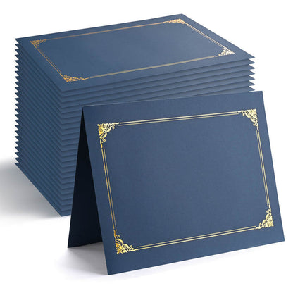 TheLAShop 8.5x11 Diploma Covers Blue Award Certificate Holder 30ct/pk Image