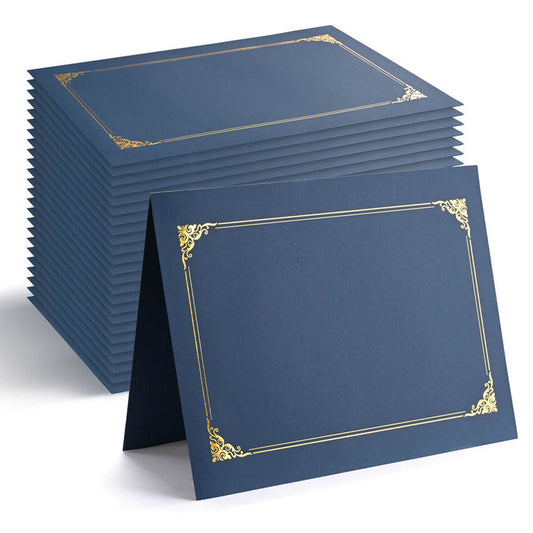 TheLAShop 8.5x11 Diploma Covers Blue Award Certificate Holder 30ct/pk Image