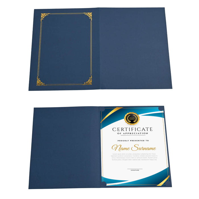 TheLAShop 8.5x11 Diploma Covers Blue Award Certificate Holder 30ct/pk Image