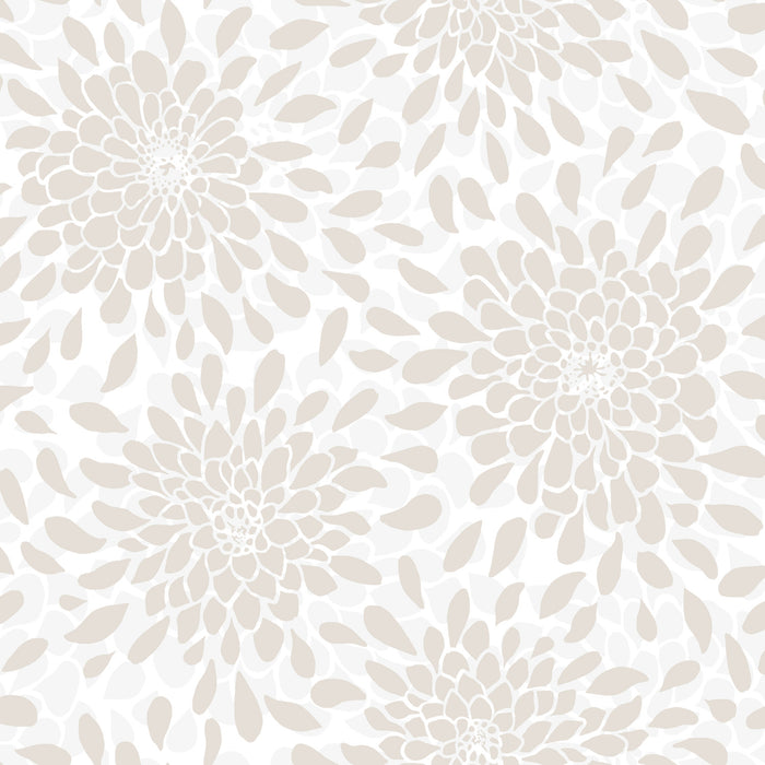 Toss the Bouquet Peel and Stick Wallpaper with Metallic Inks by WallPops