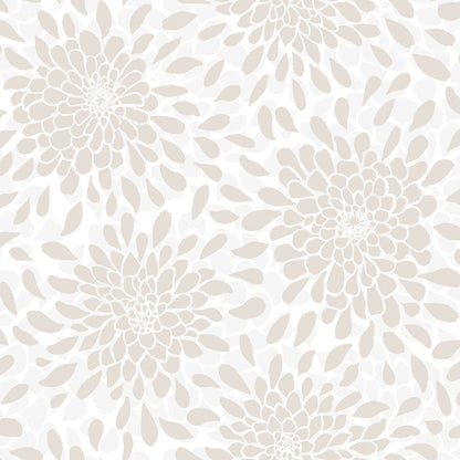 Toss the Bouquet Peel and Stick Wallpaper with Metallic Inks by WallPops