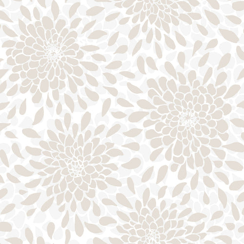 Toss the Bouquet Peel and Stick Wallpaper with Metallic Inks by WallPops
