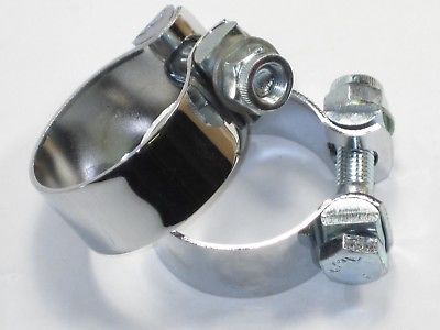 Triumph 650 500 Twins Chrome Muffler Clamp Set 70-5874 A 1 1/2" T100 T120 TR6