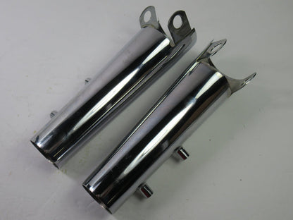 Triumph fork headlight ears shroud 97-4480  97-4481 T140 750 chrome shrouds