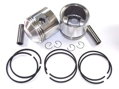 TRIUMPH unit 650 .020 over Piston set JCC pistons & Hastings rings 1963 - 72