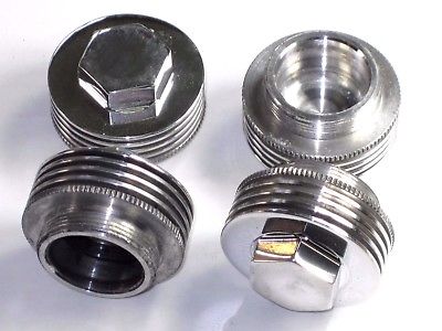 Triumph valve cover Alloy rocker inspection caps covers aluminum finned unit 650