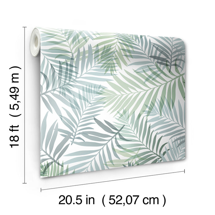 Tropical Vibe Peel & Stick Wallpaper - dimensions