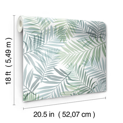 Tropical Vibe Peel & Stick Wallpaper - dimensions