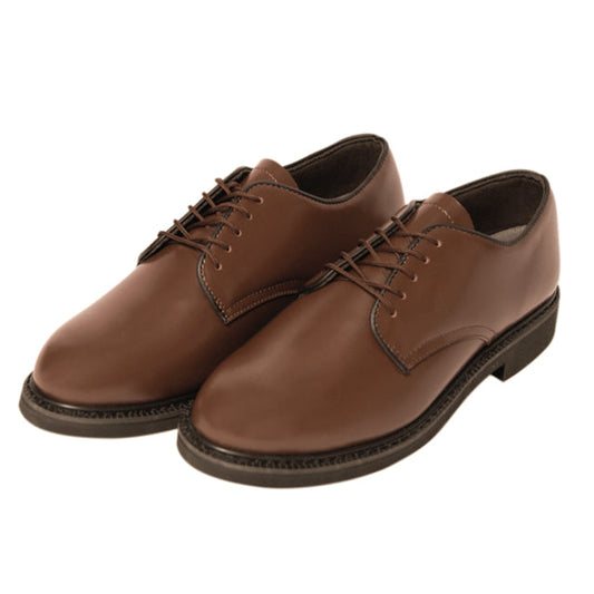 U.S. Army Green Service Uniform AGSU Oxford Corfam Dress Shoes, Brown