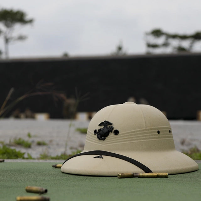U.S. Marines Khaki Pith Helmet, Waterproof