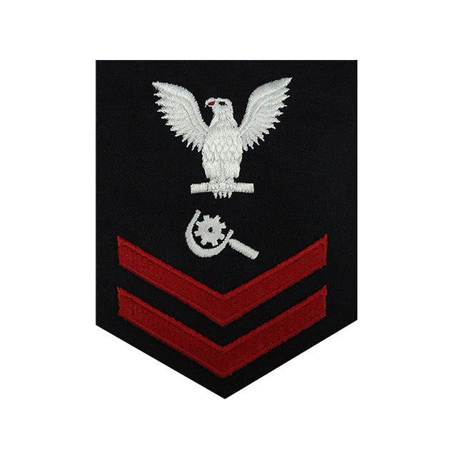 U.S. Navy Machinery Repairman Rating Patch, Blue (Tailored to E-4, E-5, or E-6)