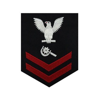 U.S. Navy Machinery Repairman Rating Patch, Blue (Tailored to E-4, E-5, or E-6)