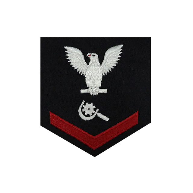 U.S. Navy Machinery Repairman Rating Patch, Blue (Tailored to E-4, E-5, or E-6)