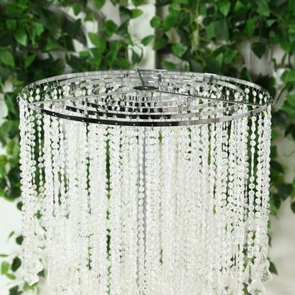 crystal centerpiece, beaded table centerpiece, chandelier stand, floral stand, beaded flower stand, flower stand, waterfall crystal floral stand#color_parent