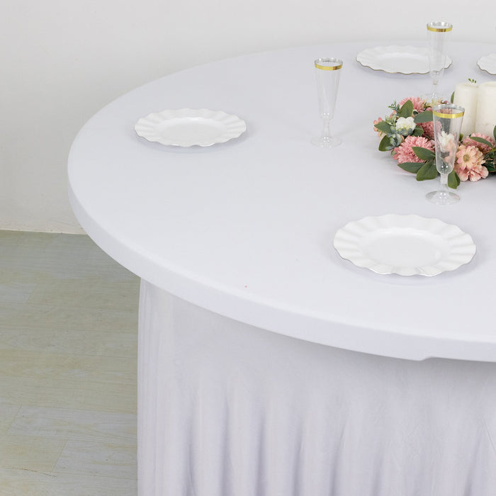 spandex tablecloth, round tablecloth, table skirt, table cover, fitted tablecloth#color_parent