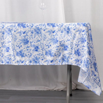 rectangle tablecloth, satin tablecloth, floral tablecloth, dining table cloth, rectangle table cover#size_parent