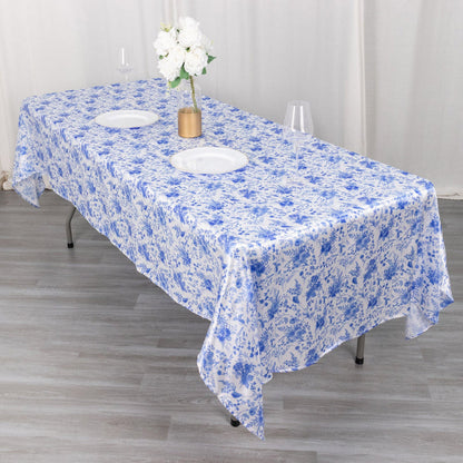 rectangle tablecloth, satin tablecloth, floral tablecloth, dining table cloth, rectangle table cover#size_60-x-102"