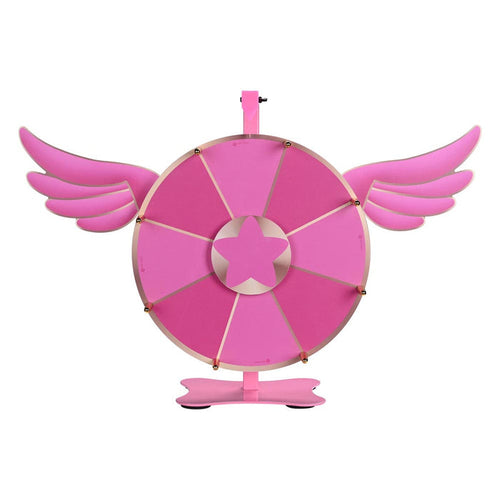 TheLAShop 12" Pink Dry Erase Spin Wheel Game Tabletop Image