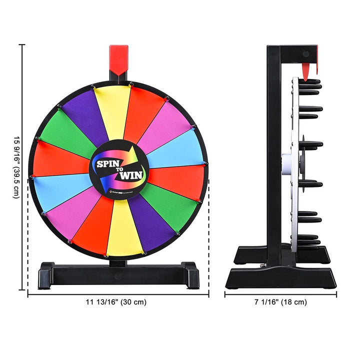 TheLAShop 12" Prize Wheel Tabletop Colorful Dry Erase Image