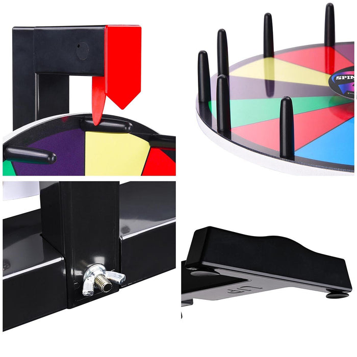 TheLAShop 12" Prize Wheel Tabletop Colorful Dry Erase Image