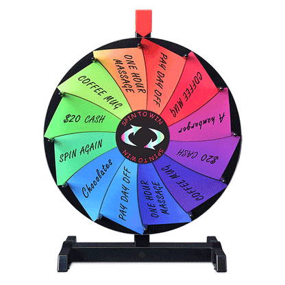 TheLAShop 18in Tabletop Dry Erase Prize Wheel Image