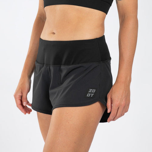 Zoot Sports RUN BOTTOMS Women's Elite Run 3" Short - Jet Black