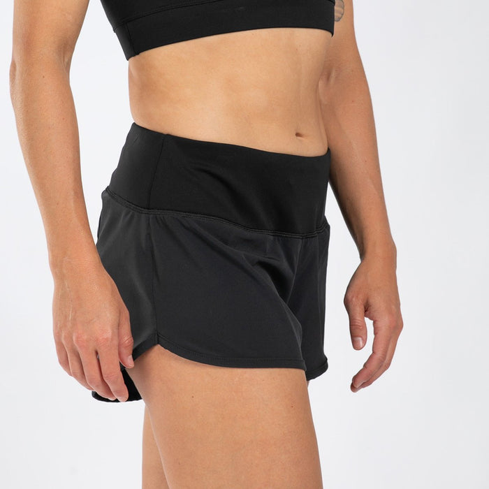 Zoot Sports RUN BOTTOMS Women's Elite Run 3" Short - Jet Black