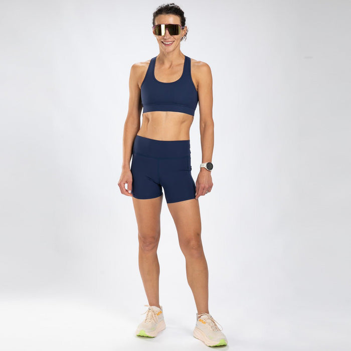 Zoot Sports RUN BOTTOMS Women's Elite Run 5" High-Rise Short - Deep Navy
