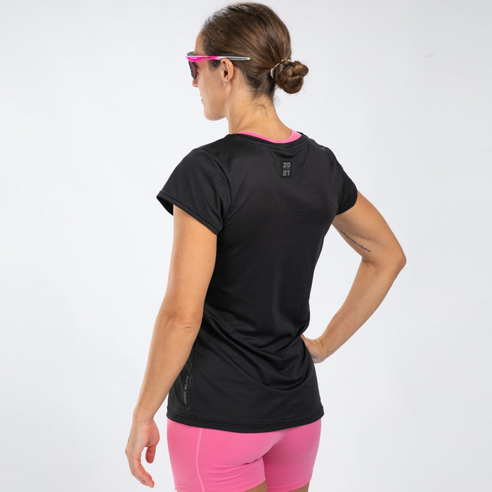 Zoot Sports RUN TEE Women's Elite Run Tee - Jet Black