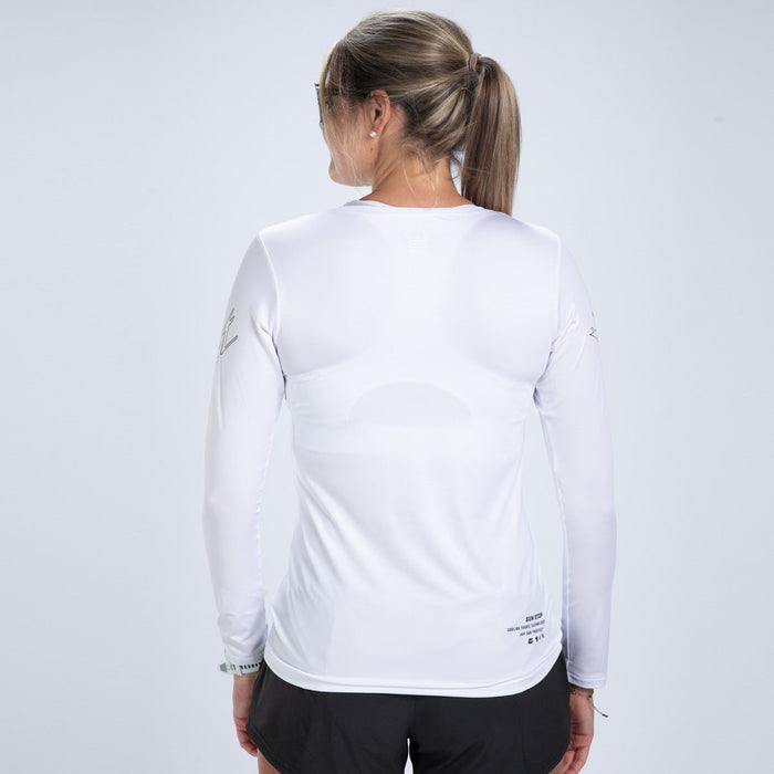 Zoot Sports RUN TEE Women's Ltd Run Sun Stop Ls Tee - UPF White