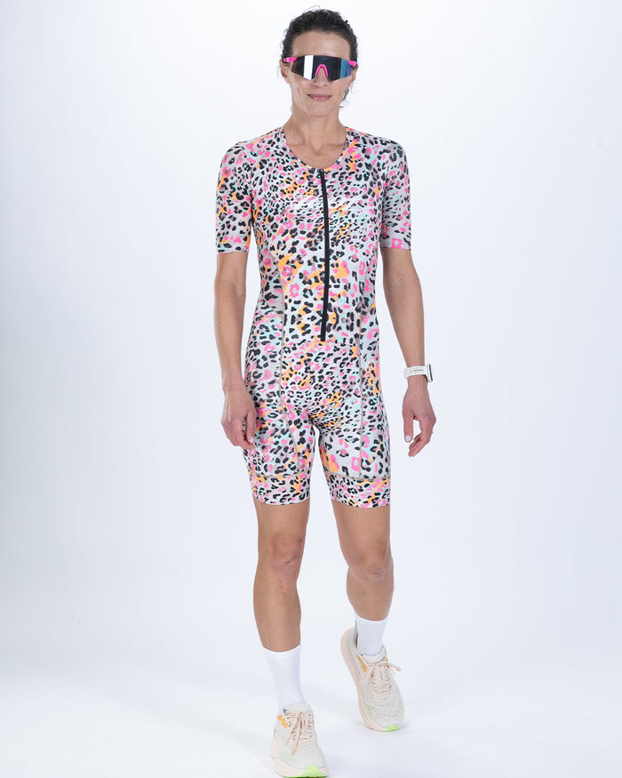 Zoot Sports TRI AERO RACESUITS Women's Ltd Tri Aero Fz Racesuit - Fierce