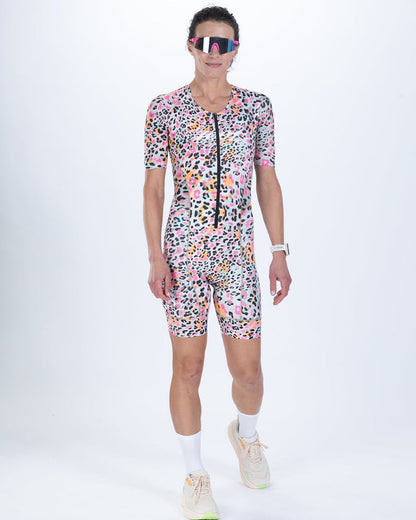 Zoot Sports TRI AERO RACESUITS Women's Ltd Tri Aero Fz Racesuit - Fierce