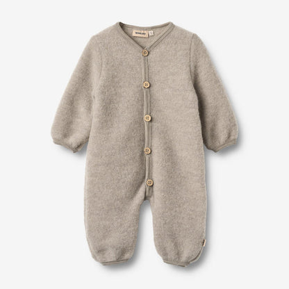 Wheat Wool Wool Fleece Suit Levi Jumpsuit 3204 khaki melange