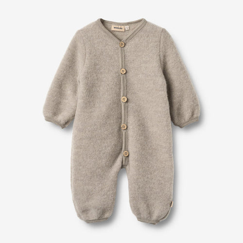 Wheat Wool Wool Fleece Suit Levi Jumpsuit 3204 khaki melange