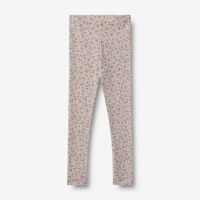 Wheat Wool Wool Leggings Agi Legging 1481 blue flowers