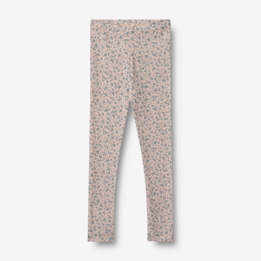 Wheat Wool Wool Leggings Agi Legging 1481 blue flowers