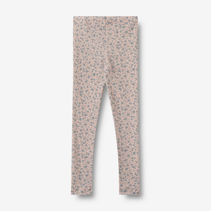 Wheat Wool Wool Leggings Agi Legging 1481 blue flowers