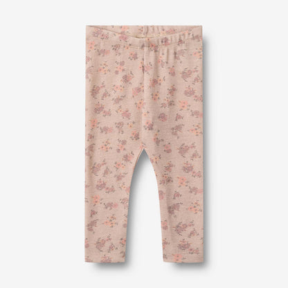 Wheat Wool Wool Leggings Agi | Baby Legging 1358 lilac flowers