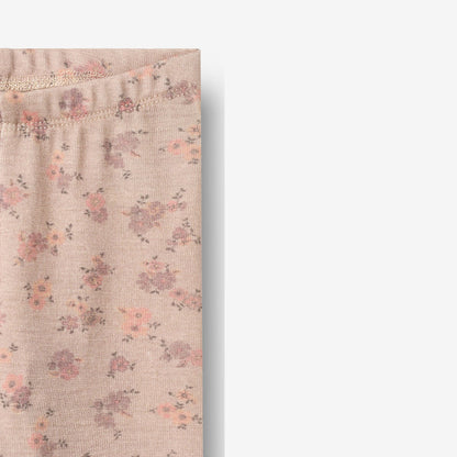 Wheat Wool Wool Leggings Agi | Baby Legging 1358 lilac flowers