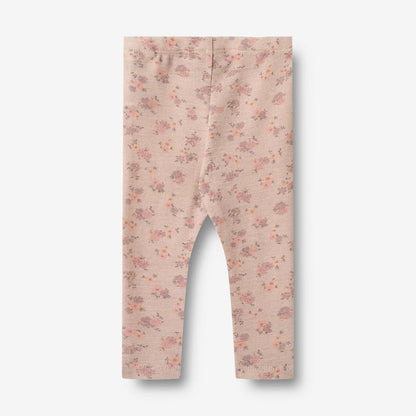 Wheat Wool Wool Leggings Agi | Baby Legging 1358 lilac flowers