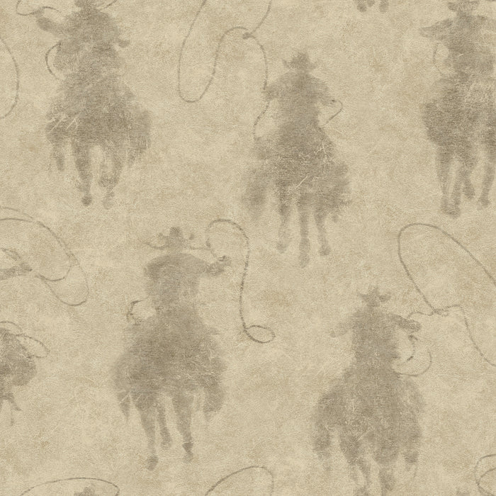 Yellowstone Stockman Silhouette P&S Wallpaper by WallPops