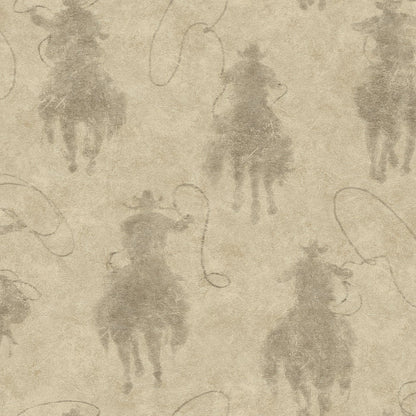 Yellowstone Stockman Silhouette P&S Wallpaper by WallPops