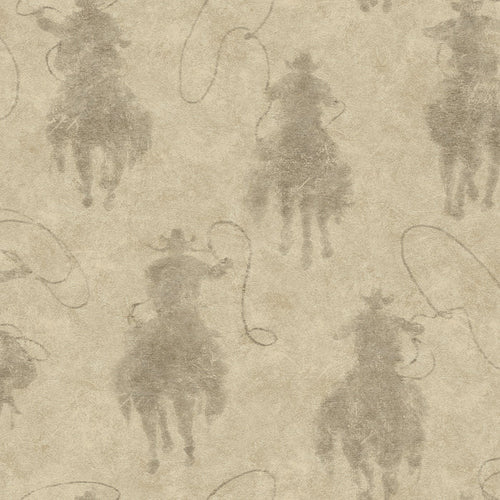 Yellowstone Stockman Silhouette P&S Wallpaper by WallPops