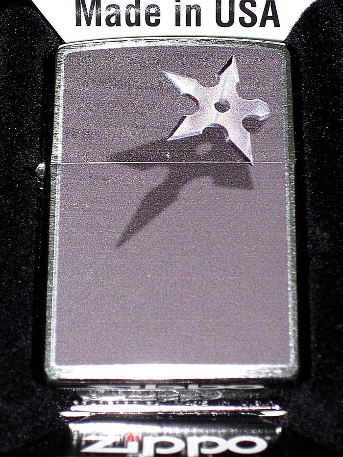 Zippo cigarette lighter Five Pointed Throwing Dart BS Star Ninja shuriken NEW