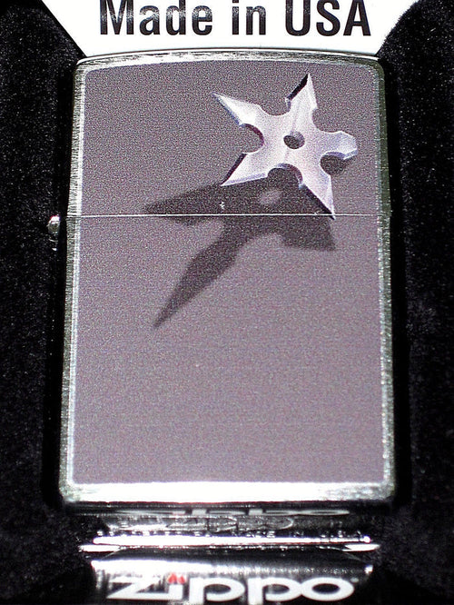 Zippo cigarette lighter Five Pointed Throwing Dart BS Star Ninja shuriken NEW